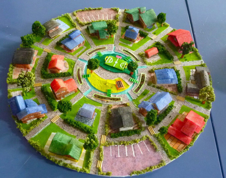 学生による住環境デザイン　イメージ模型